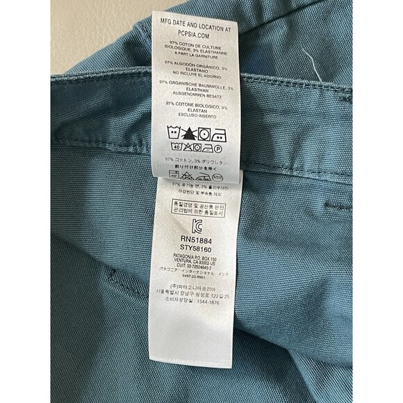 Patagonia Women’s Shorts Size 12 Organic Cotton Green Tate Utility - Picture 10 of 11